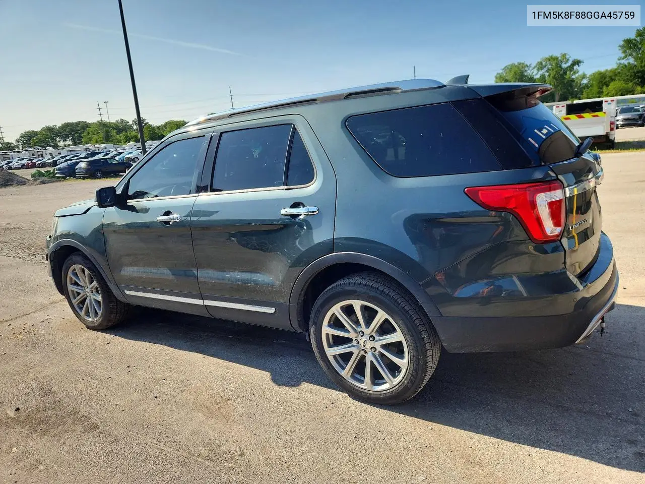 2016 Ford Explorer Limited VIN: 1FM5K8F88GGA45759 Lot: 61665926