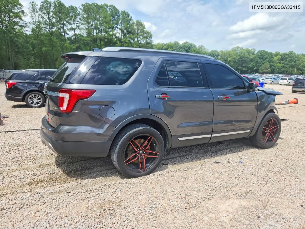 1FM5K8D80GGA33415 2016 Ford Explorer Xlt