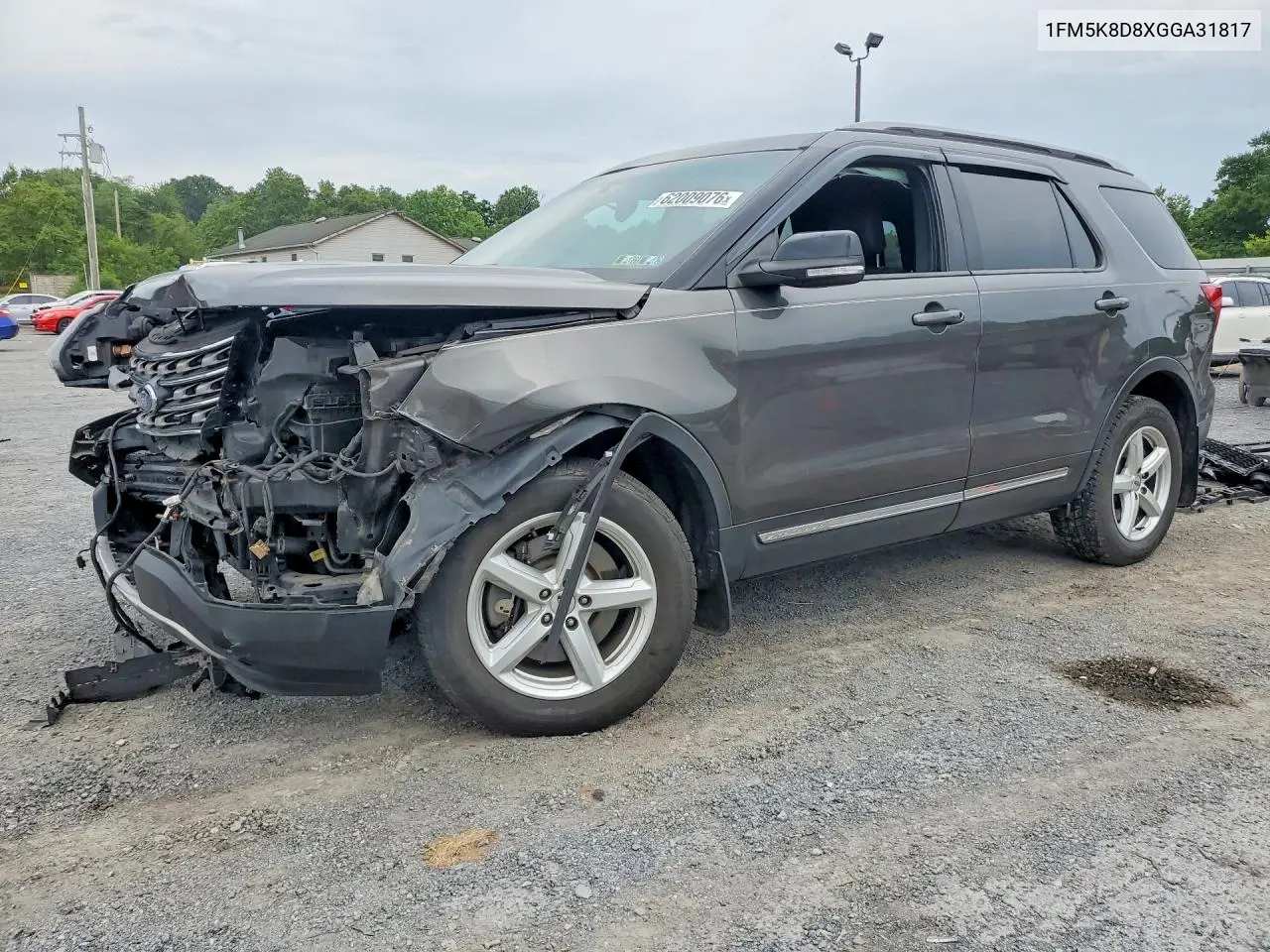 2016 Ford Explorer Xlt VIN: 1FM5K8D8XGGA31817 Lot: 62009076