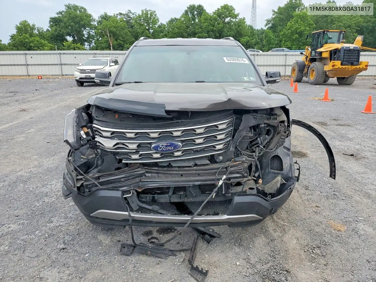 2016 Ford Explorer Xlt VIN: 1FM5K8D8XGGA31817 Lot: 62009076