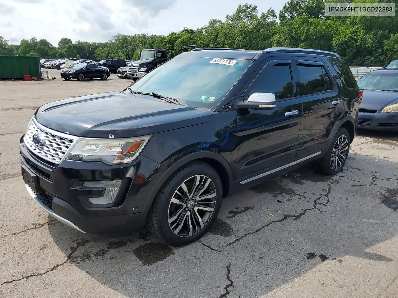 2016 Ford Explorer Platinum VIN: 1FM5K8HT1GGD22883 Lot: 62021196