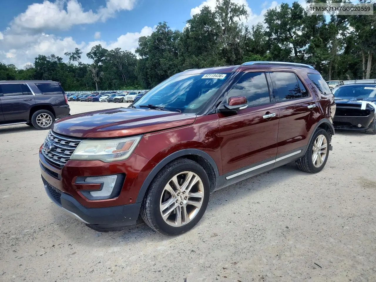 2016 Ford Explorer Limited VIN: 1FM5K7FH7GGC20559 Lot: 62115436