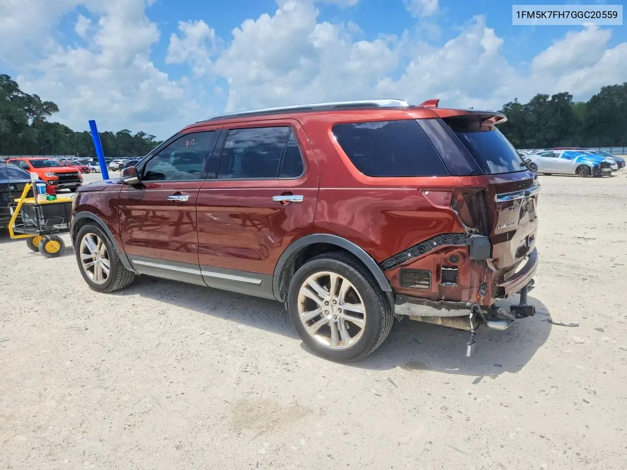 2016 Ford Explorer Limited VIN: 1FM5K7FH7GGC20559 Lot: 62115436