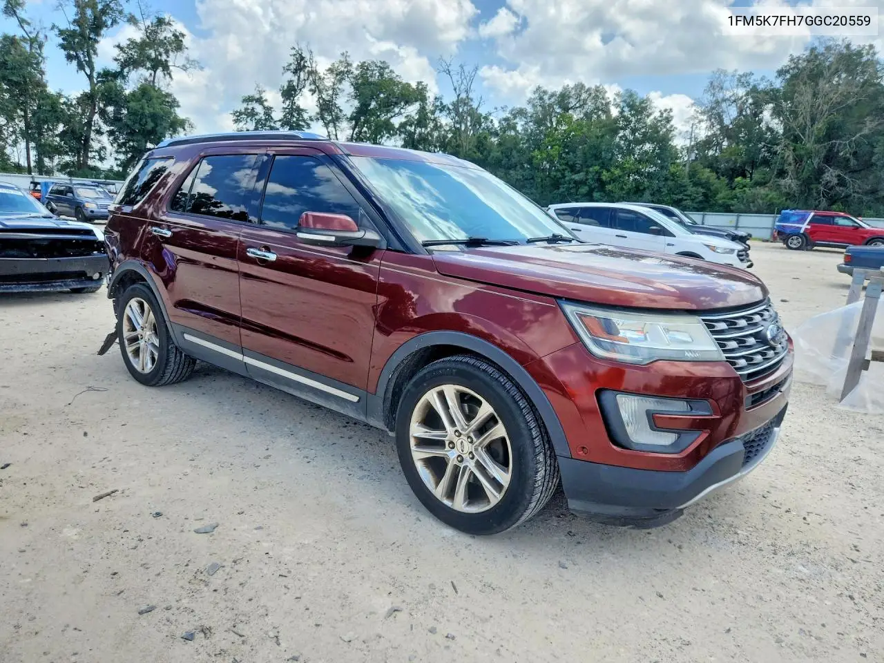 2016 Ford Explorer Limited VIN: 1FM5K7FH7GGC20559 Lot: 62115436