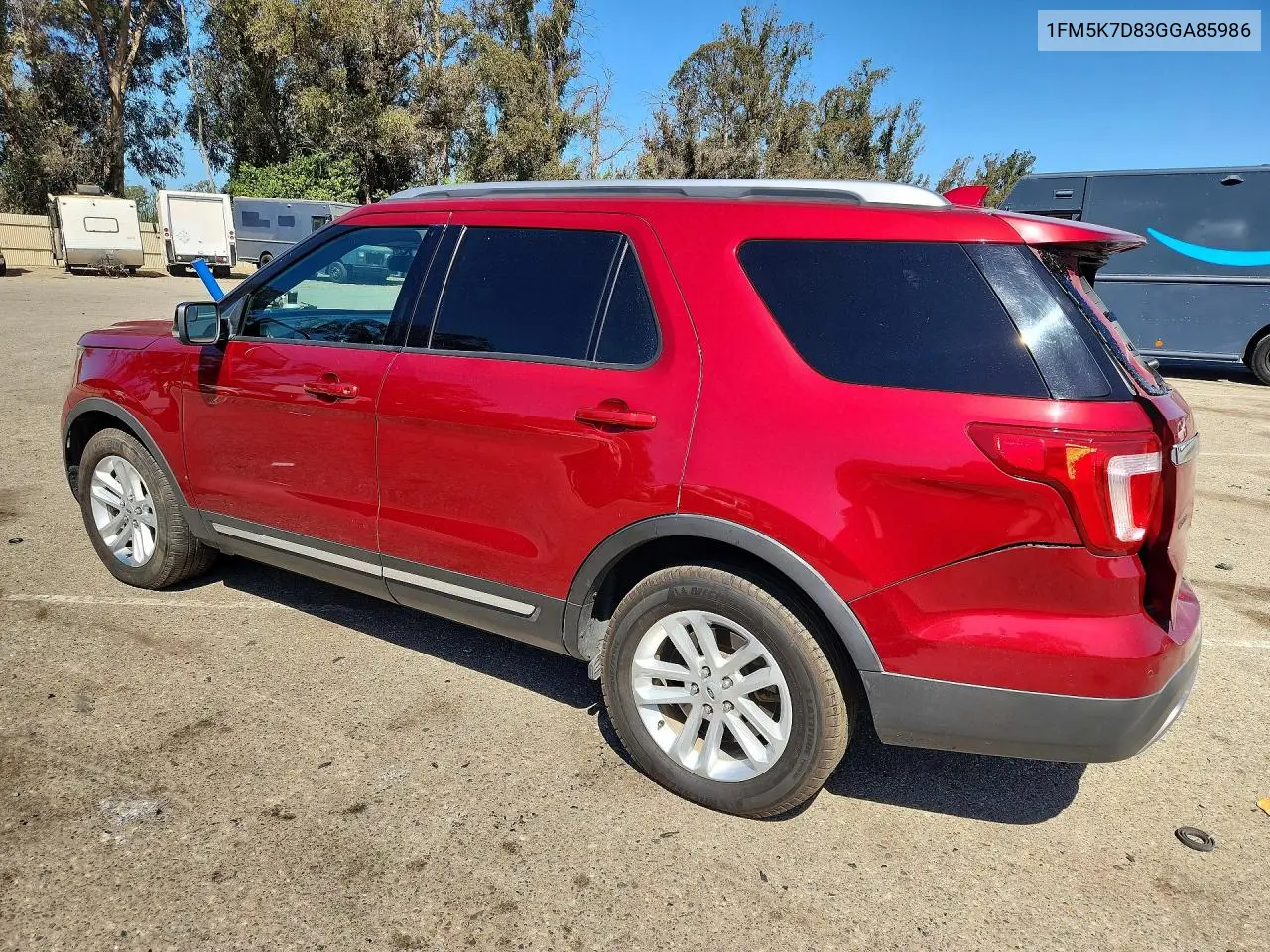 2016 Ford Explorer Xlt VIN: 1FM5K7D83GGA85986 Lot: 62166046