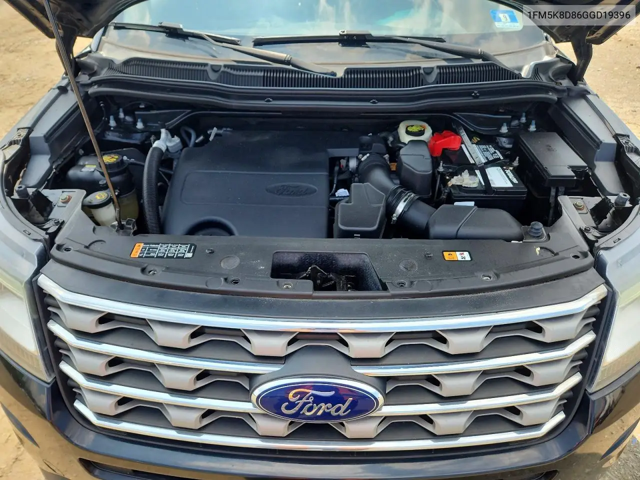 1FM5K8D86GGD19396 2016 Ford Explorer Xlt