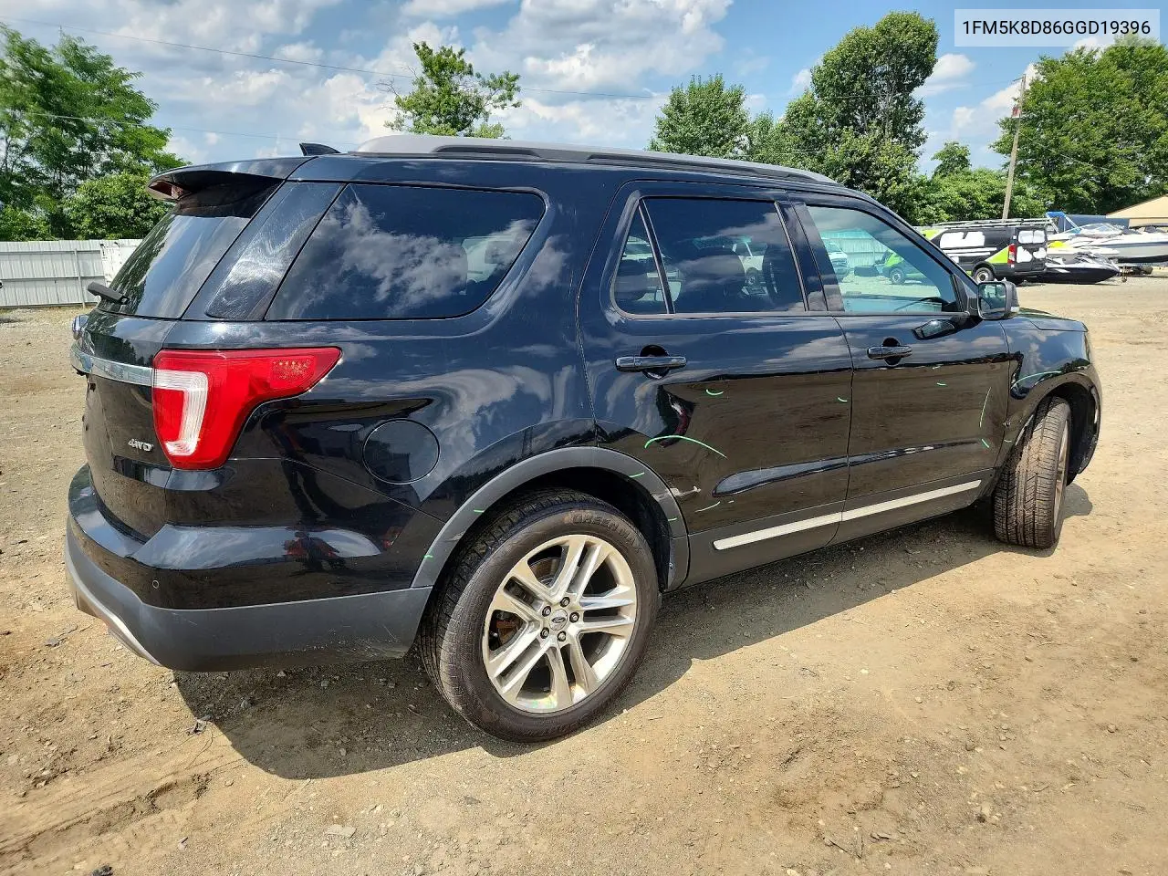 1FM5K8D86GGD19396 2016 Ford Explorer Xlt