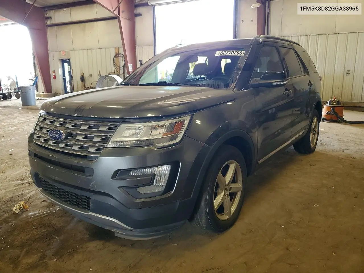 2016 Ford Explorer Xlt VIN: 1FM5K8D82GGA33965 Lot: 62270206