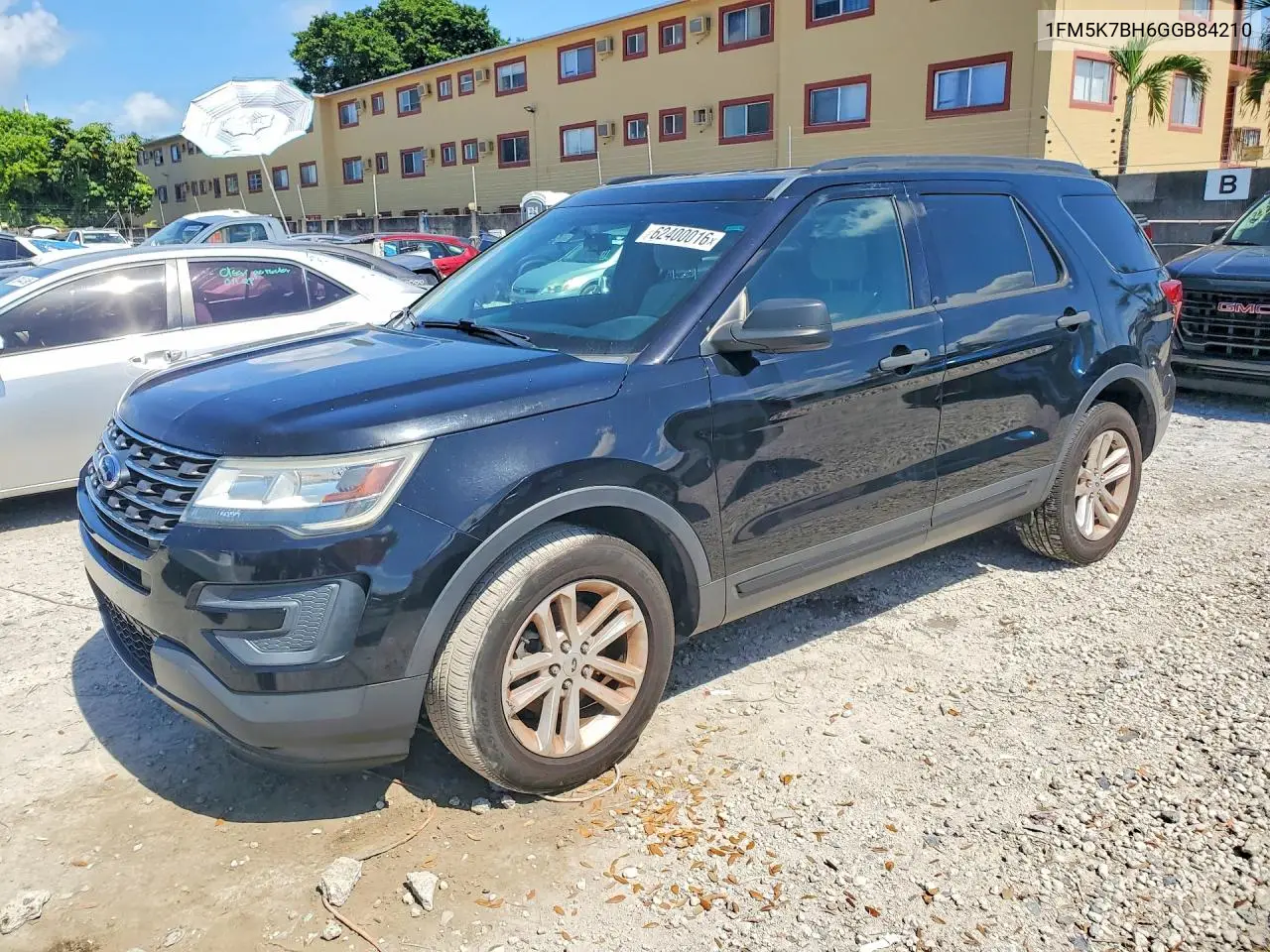 1FM5K7BH6GGB84210 2016 Ford Explorer