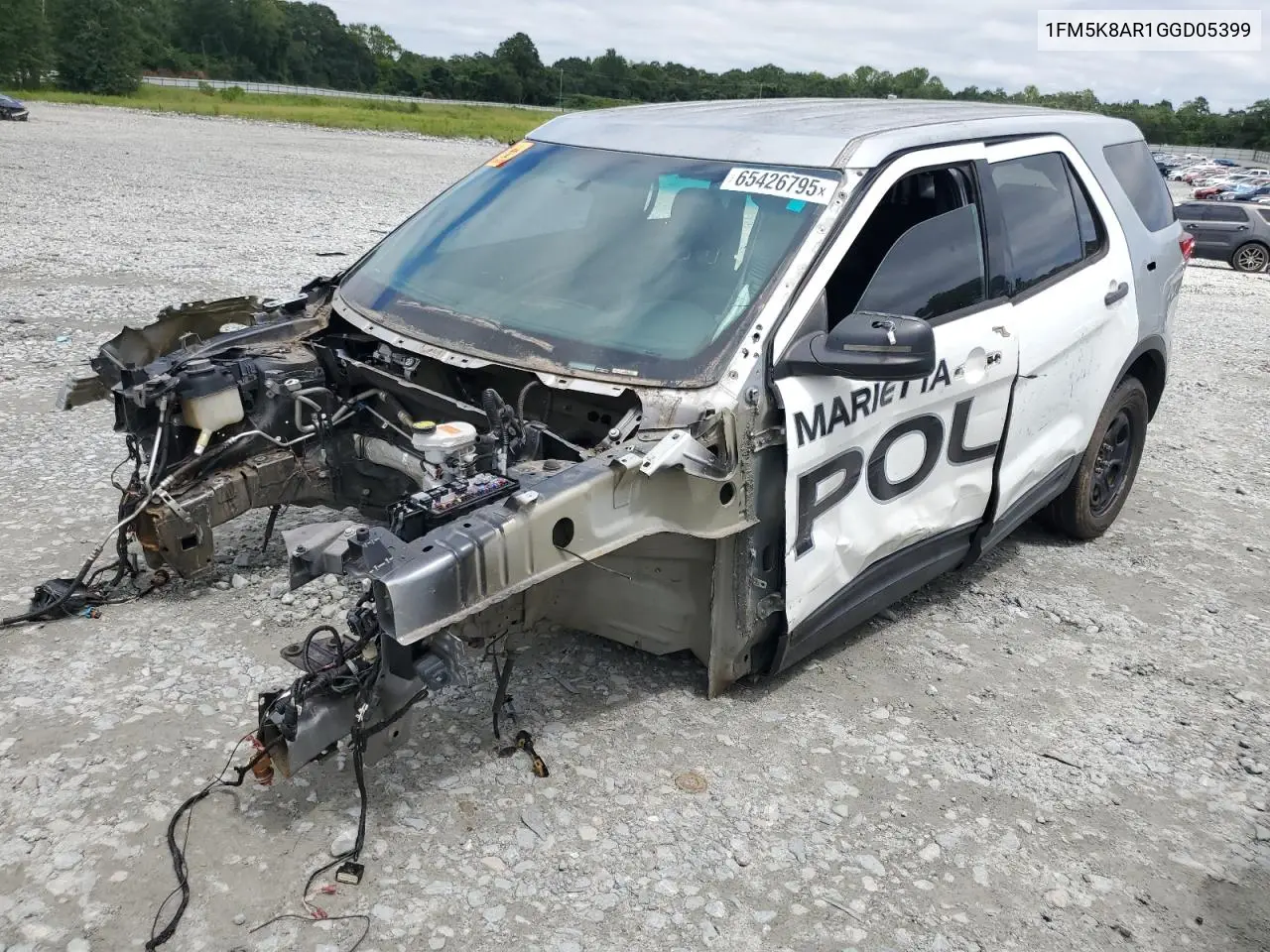 1FM5K8AR1GGD05399 2016 Ford Explorer Police Interceptor