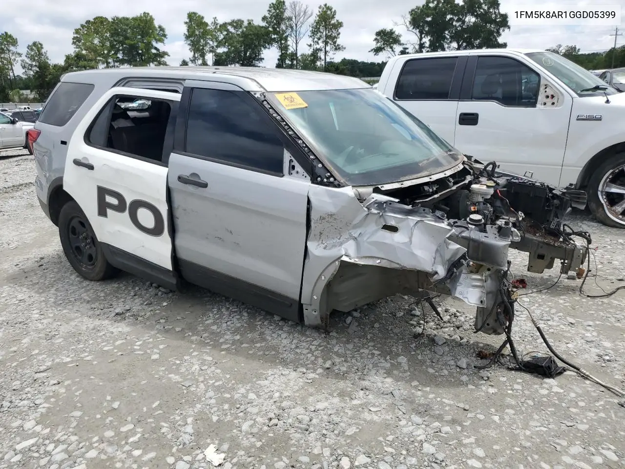 1FM5K8AR1GGD05399 2016 Ford Explorer Police Interceptor