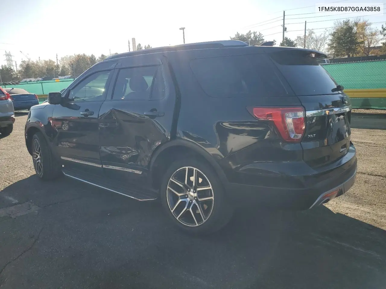 1FM5K8D87GGA43858 2016 Ford Explorer Xlt