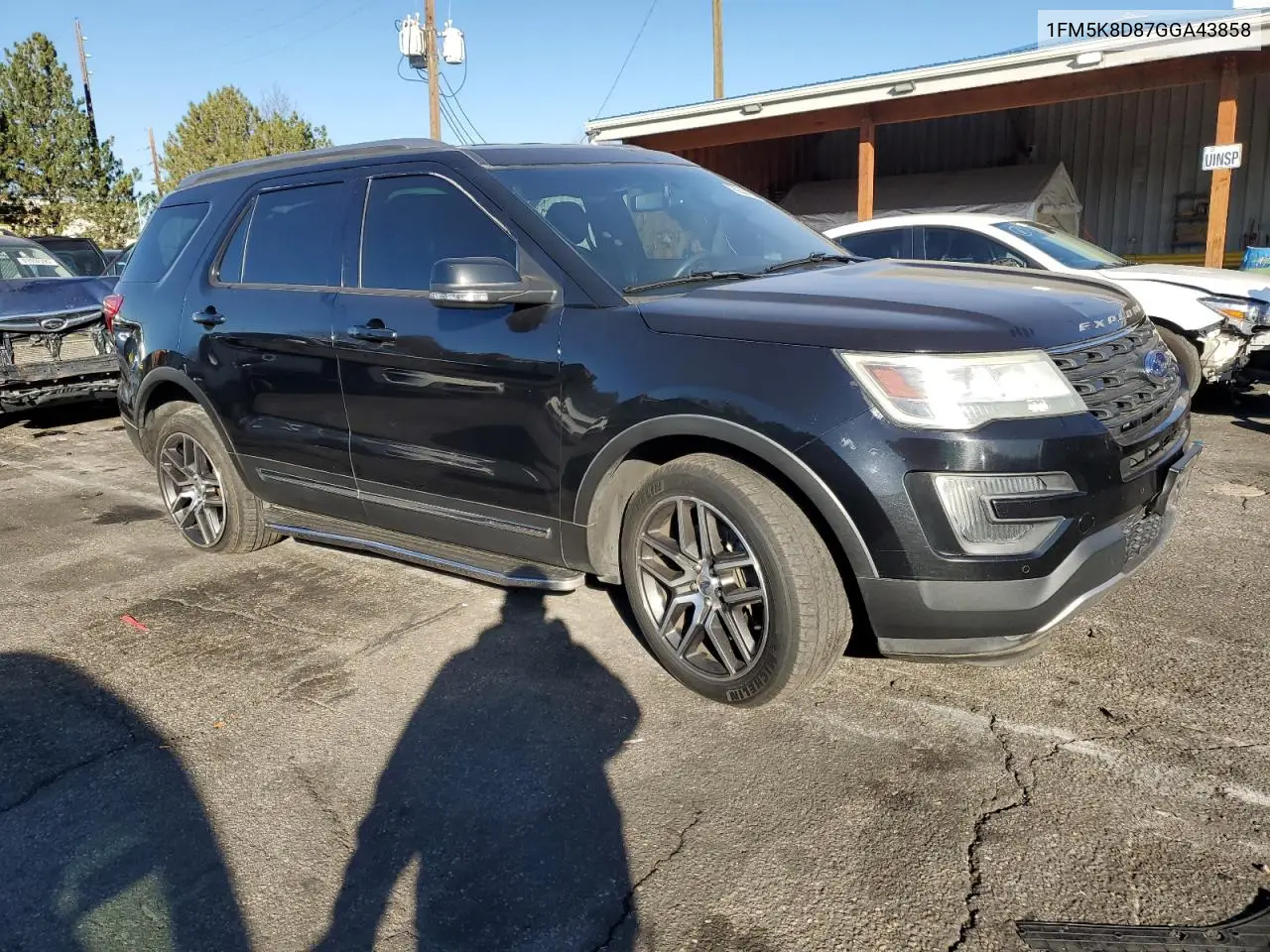 1FM5K8D87GGA43858 2016 Ford Explorer Xlt