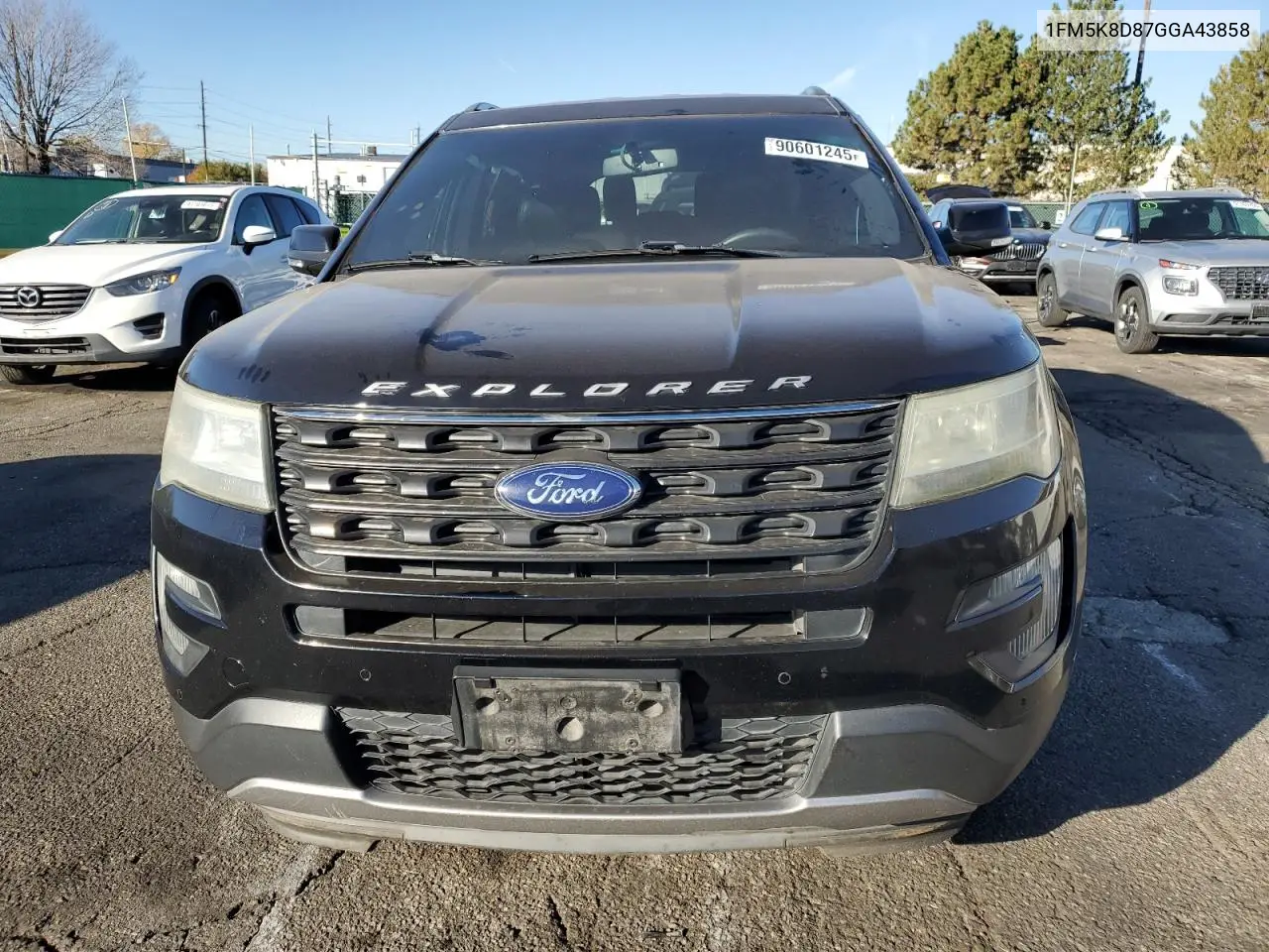 1FM5K8D87GGA43858 2016 Ford Explorer Xlt