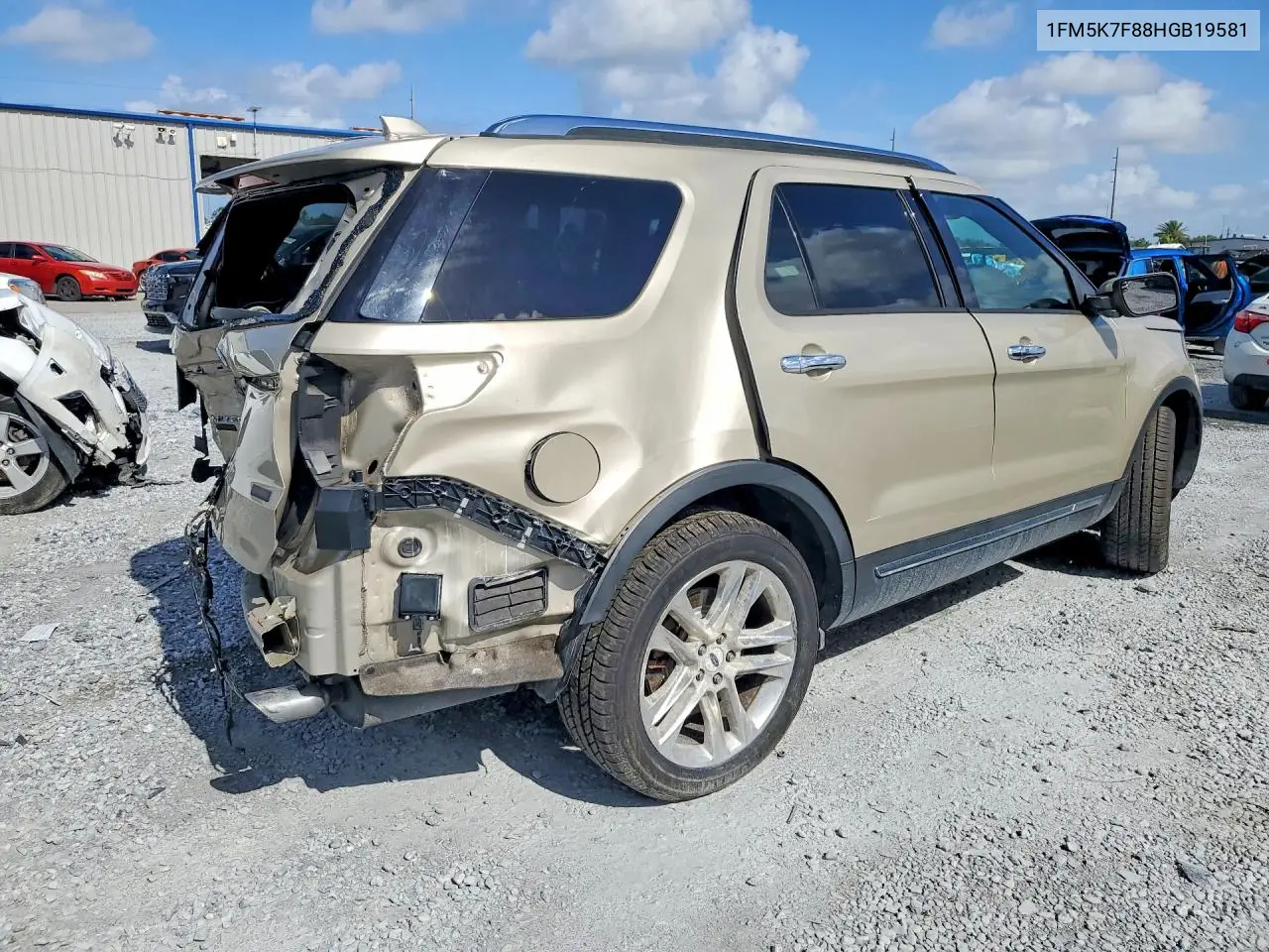 1FM5K7F88HGB19581 2017 Ford Explorer Limited