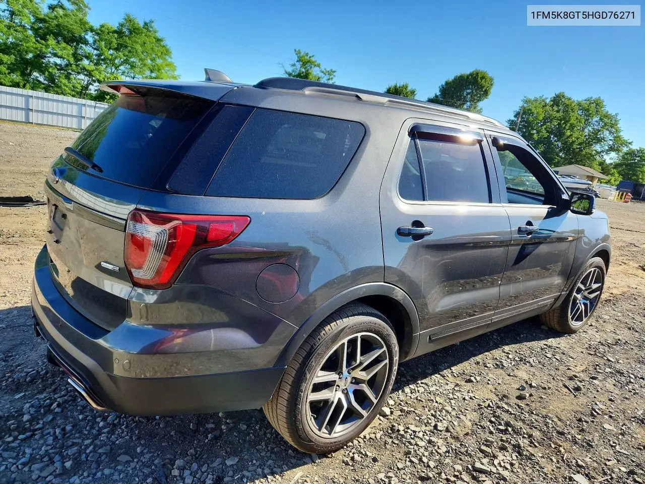 2017 Ford Explorer Sport VIN: 1FM5K8GT5HGD76271 Lot: 55975426