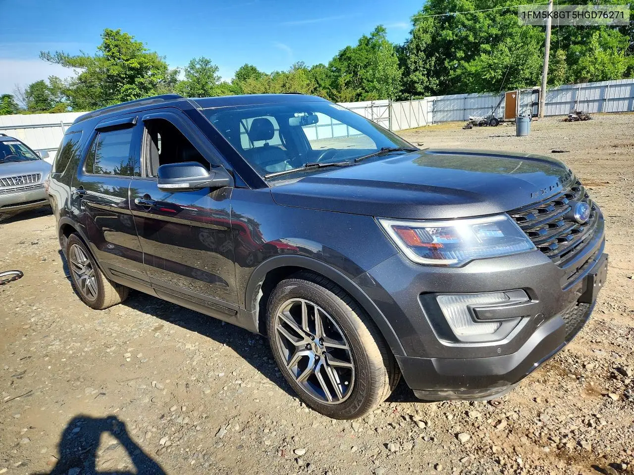 2017 Ford Explorer Sport VIN: 1FM5K8GT5HGD76271 Lot: 55975426