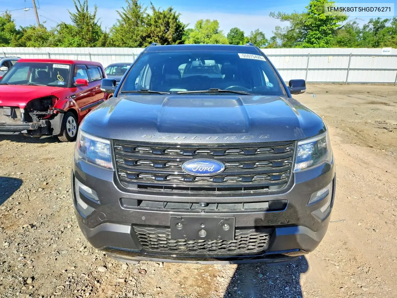 2017 Ford Explorer Sport VIN: 1FM5K8GT5HGD76271 Lot: 55975426