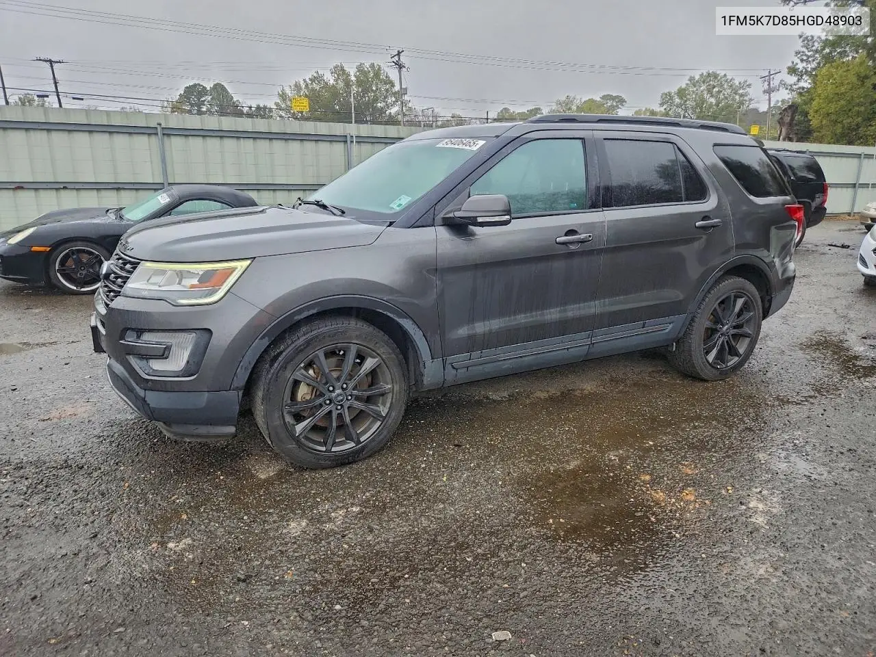 1FM5K7D85HGD48903 2017 Ford Explorer Xlt