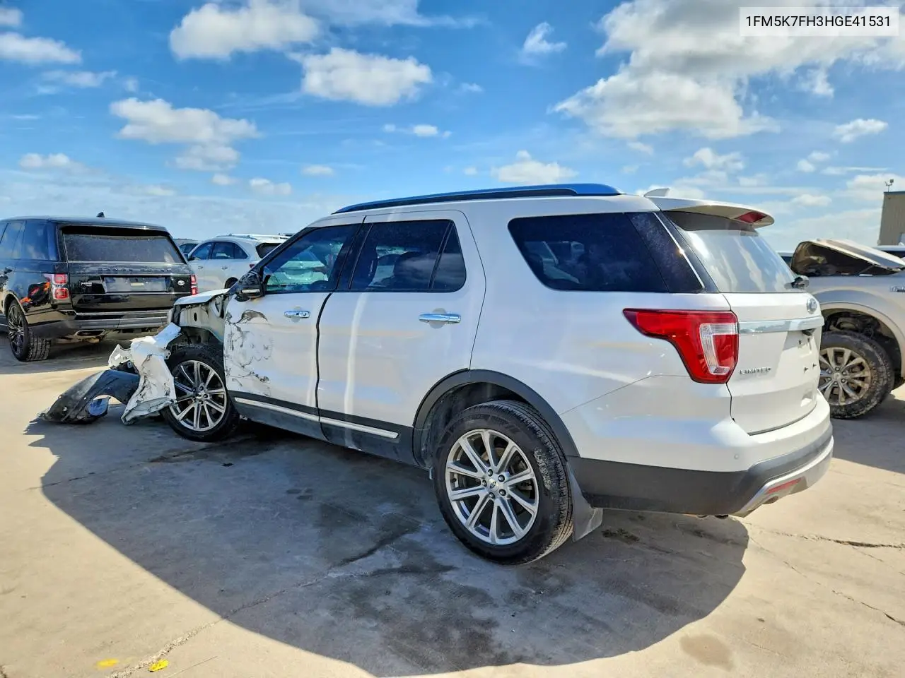 2017 Ford Explorer Limited VIN: 1FM5K7FH3HGE41531 Lot: 57082576