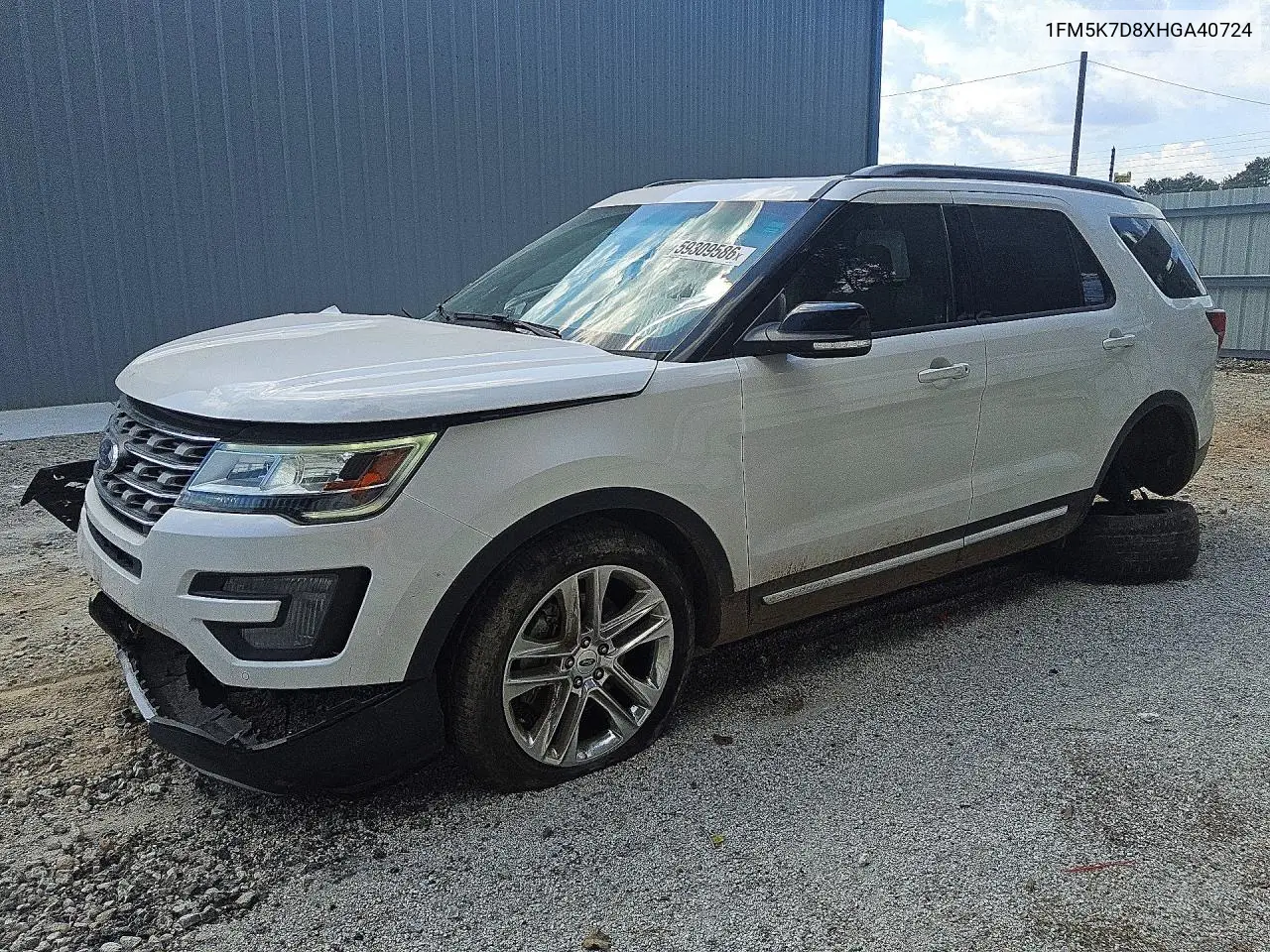 2017 Ford Explorer Xlt VIN: 1FM5K7D8XHGA40724 Lot: 59309586