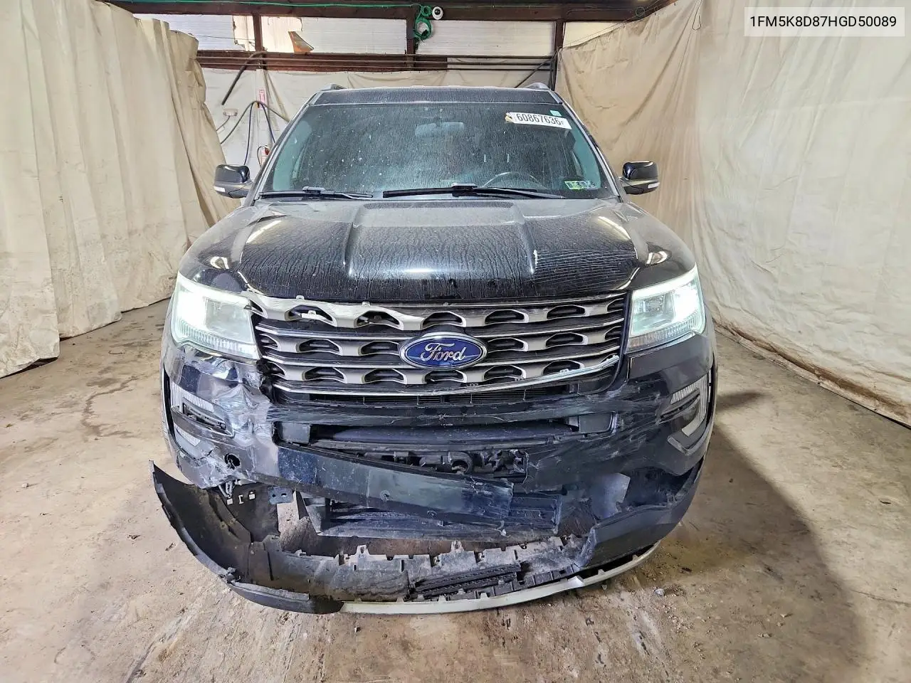 2017 Ford Explorer Xlt VIN: 1FM5K8D87HGD50089 Lot: 60867636