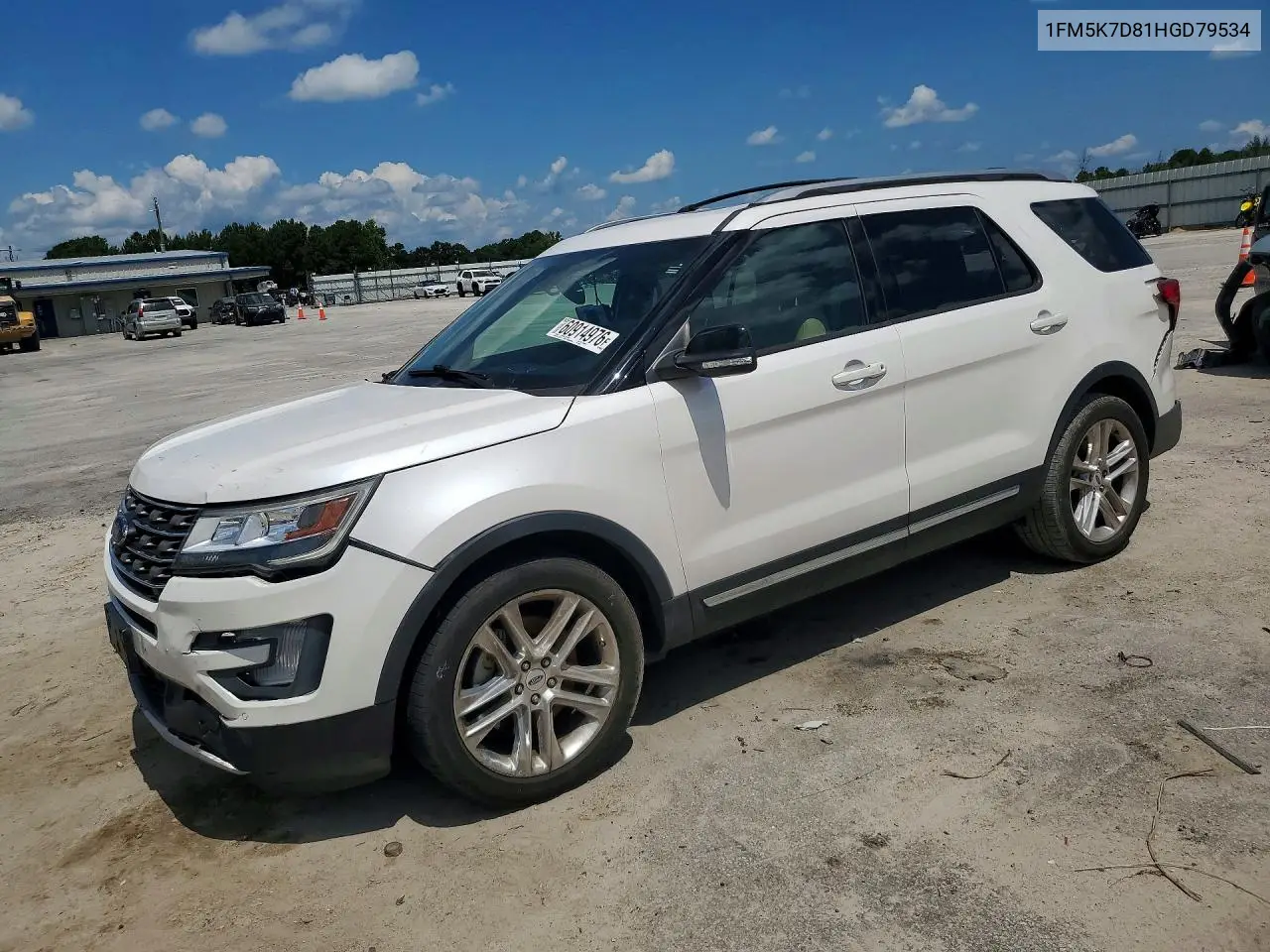 2017 Ford Explorer Xlt VIN: 1FM5K7D81HGD79534 Lot: 60914976