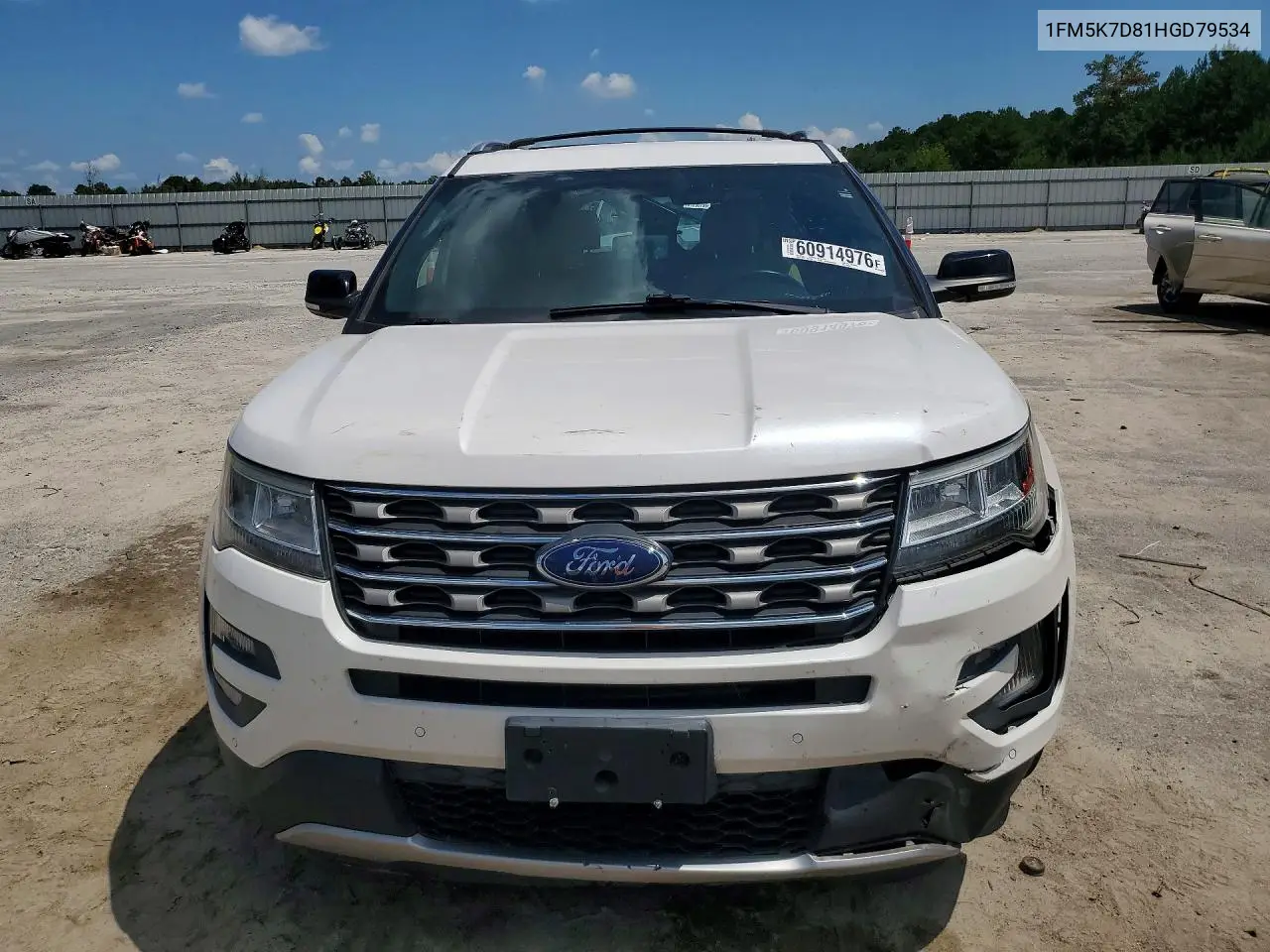 2017 Ford Explorer Xlt VIN: 1FM5K7D81HGD79534 Lot: 60914976