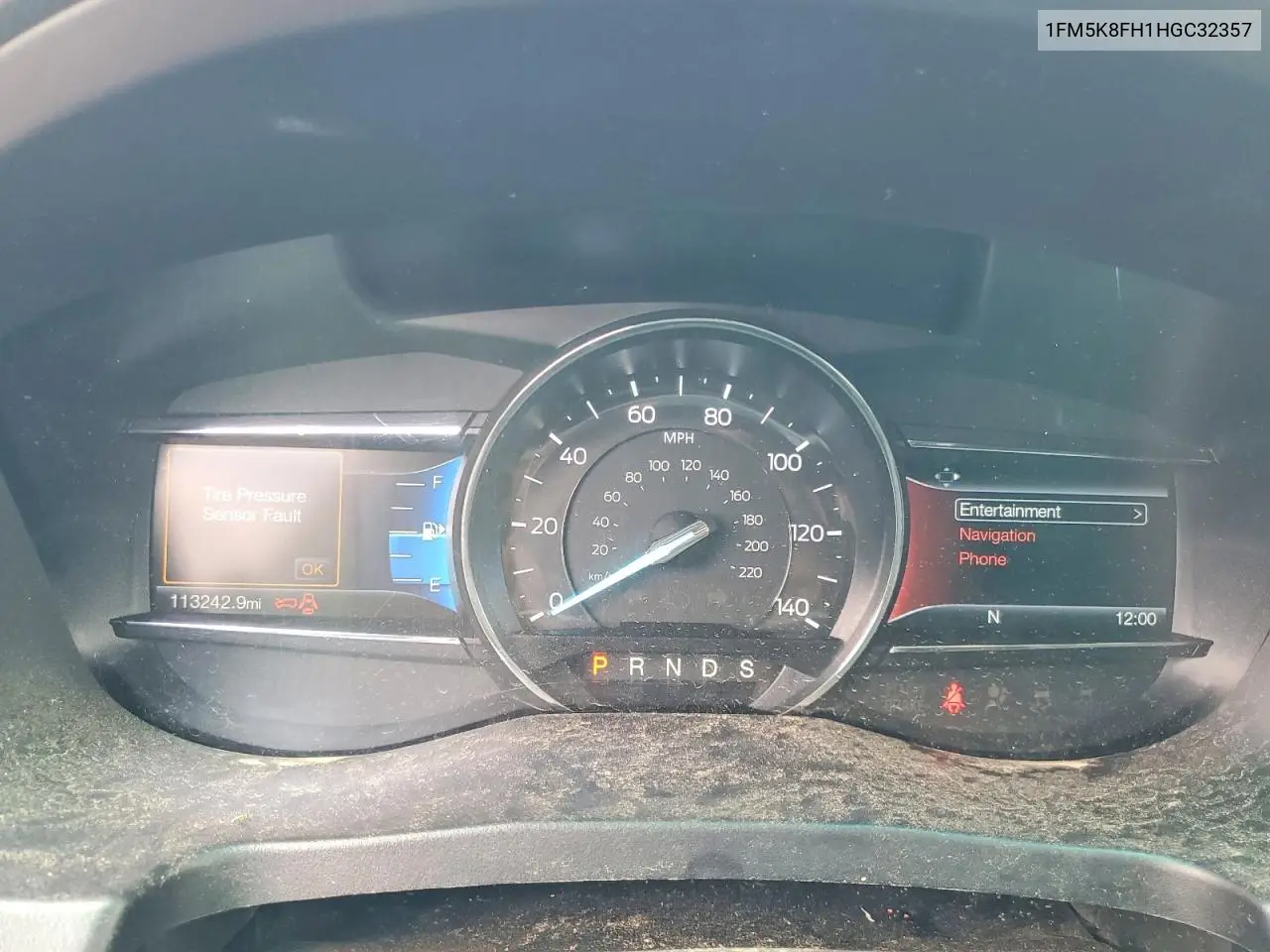 1FM5K8FH1HGC32357 2017 Ford Explorer Limited