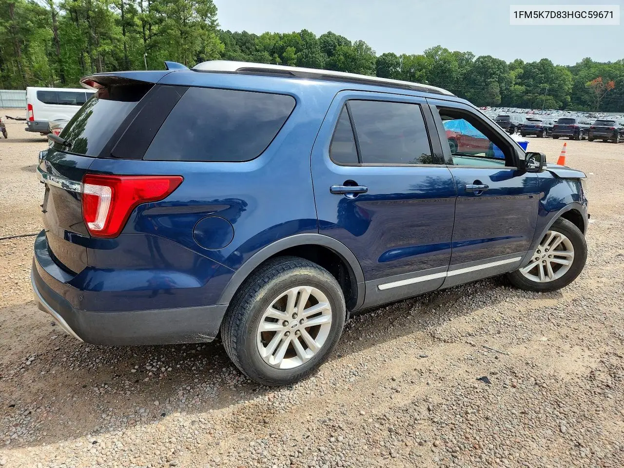 2017 Ford Explorer Xlt VIN: 1FM5K7D83HGC59671 Lot: 61329206