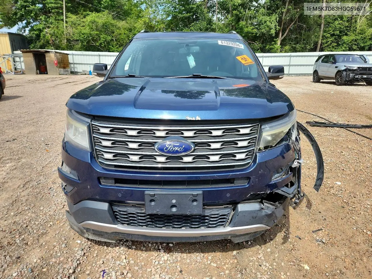 2017 Ford Explorer Xlt VIN: 1FM5K7D83HGC59671 Lot: 61329206