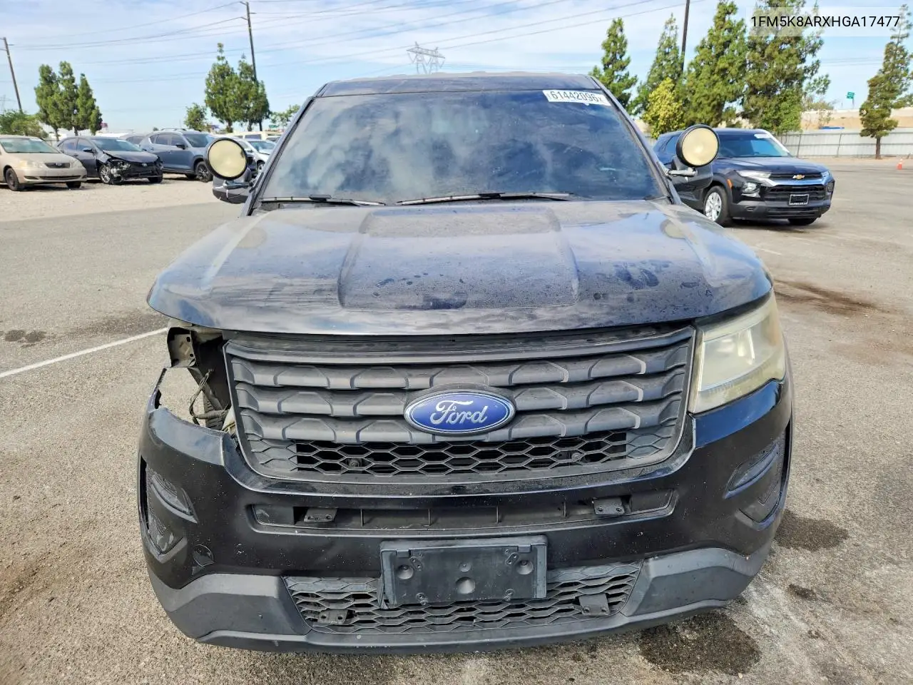 2017 Ford Explorer Police Interceptor VIN: 1FM5K8ARXHGA17477 Lot: 61442096