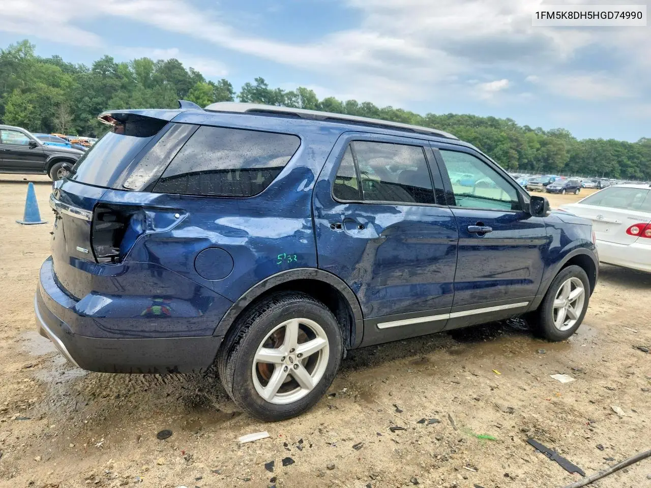 2017 Ford Explorer Xlt VIN: 1FM5K8DH5HGD74990 Lot: 61552846