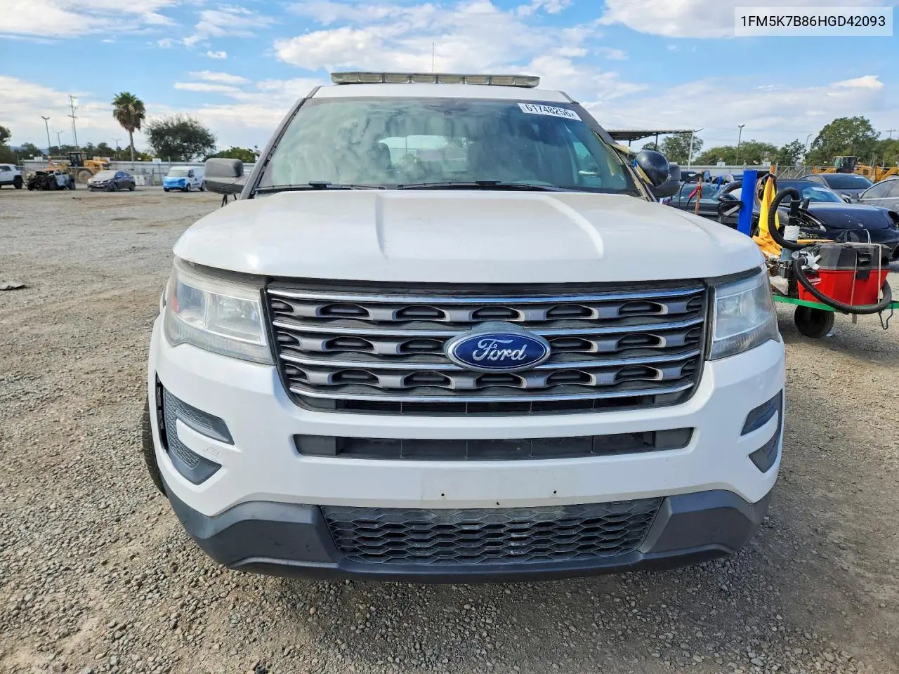 2017 Ford Explorer VIN: 1FM5K7B86HGD42093 Lot: 61748256