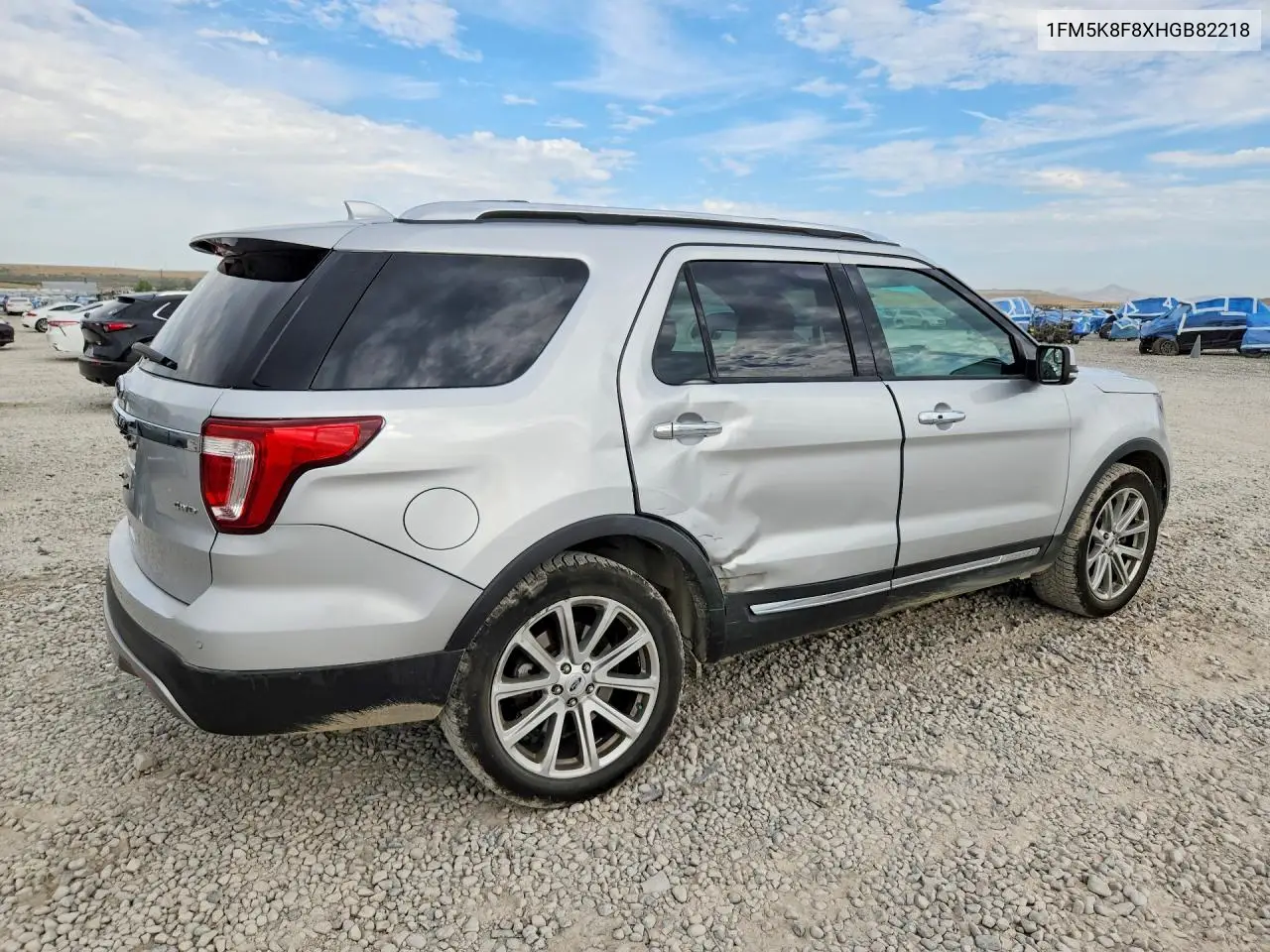 2017 Ford Explorer Limited VIN: 1FM5K8F8XHGB82218 Lot: 61806476