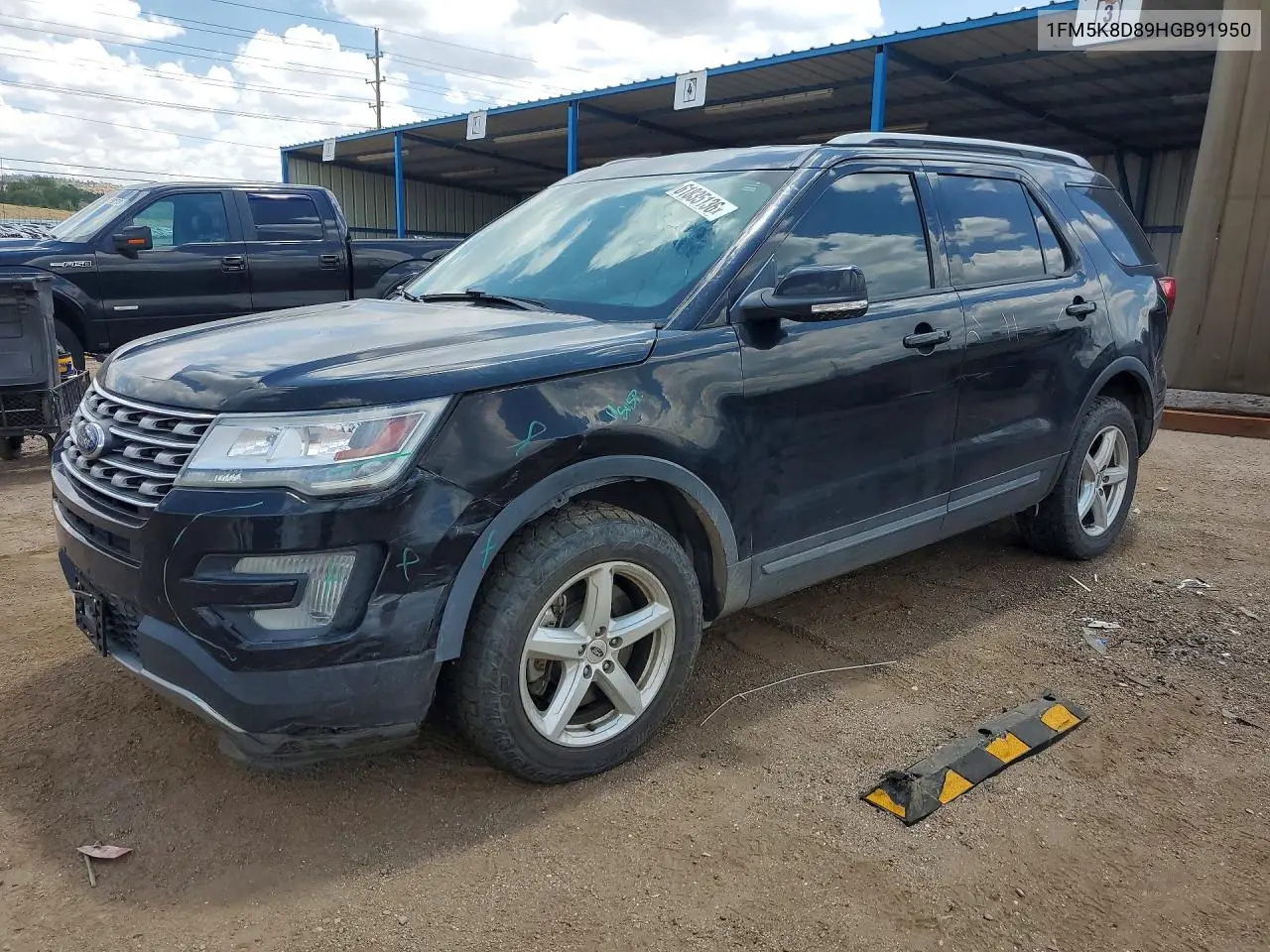 2017 Ford Explorer Xlt VIN: 1FM5K8D89HGB91950 Lot: 61835136