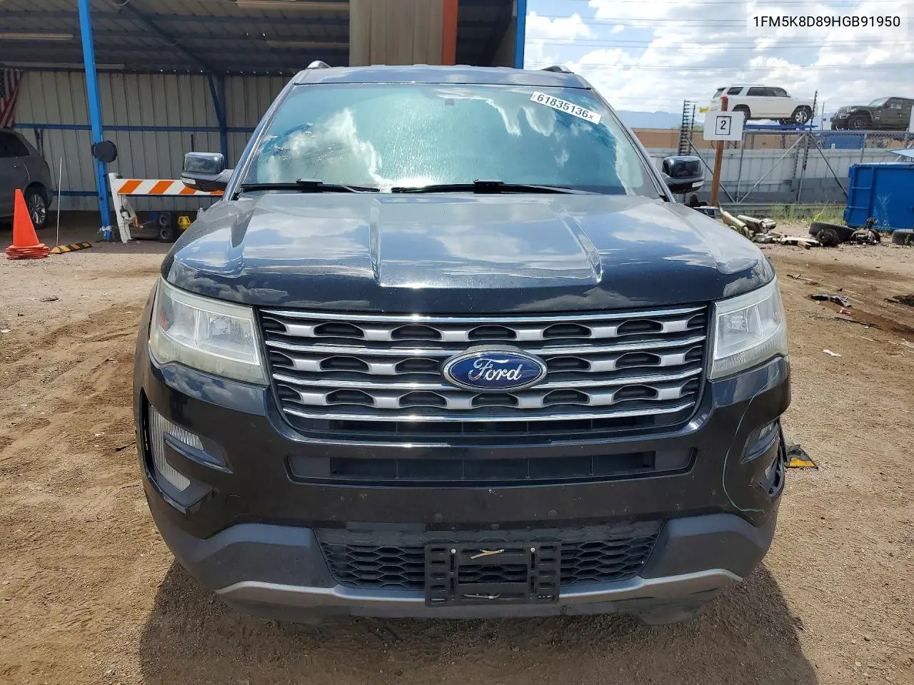 2017 Ford Explorer Xlt VIN: 1FM5K8D89HGB91950 Lot: 61835136