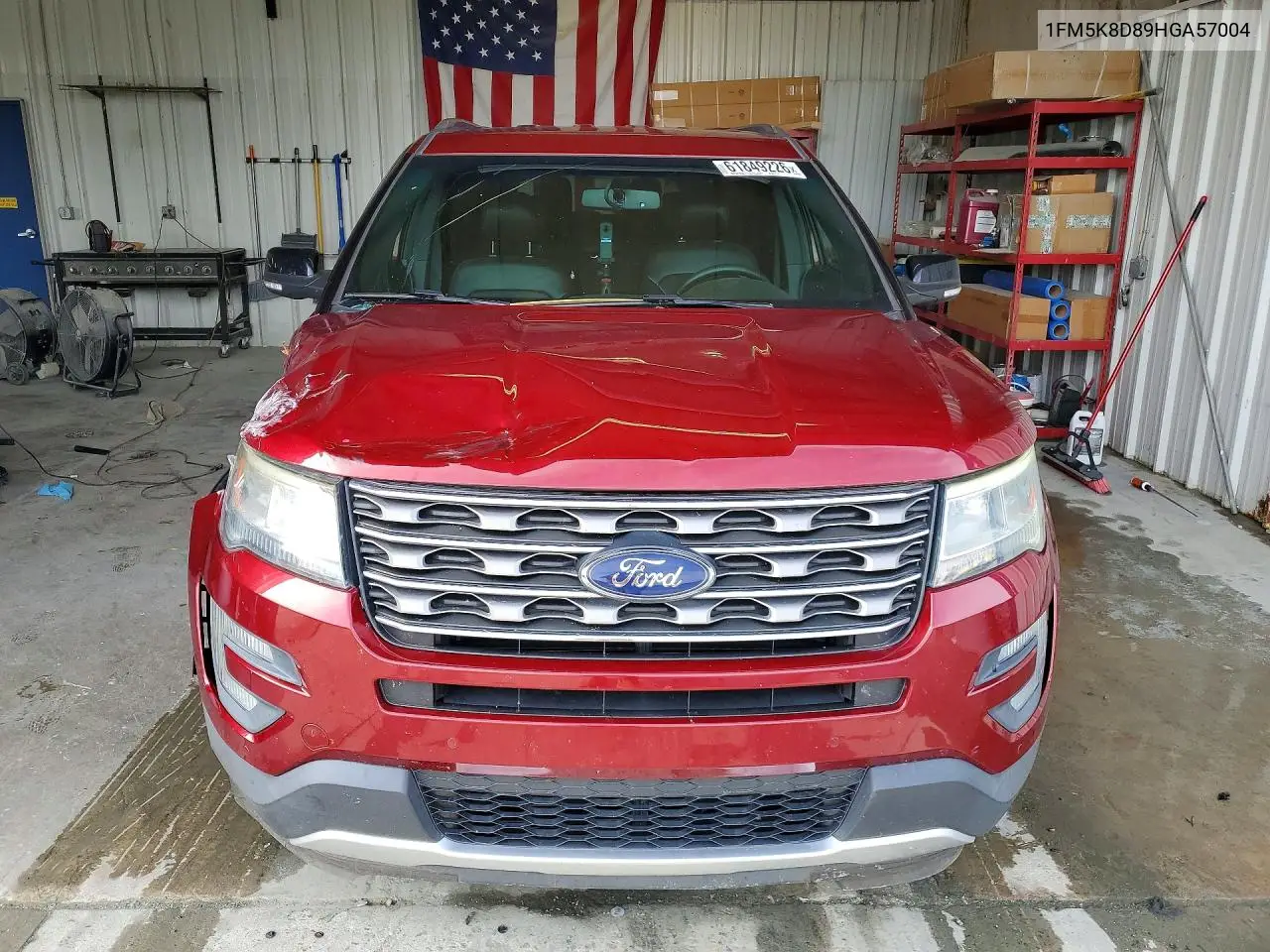 2017 Ford Explorer Xlt VIN: 1FM5K8D89HGA57004 Lot: 61849226