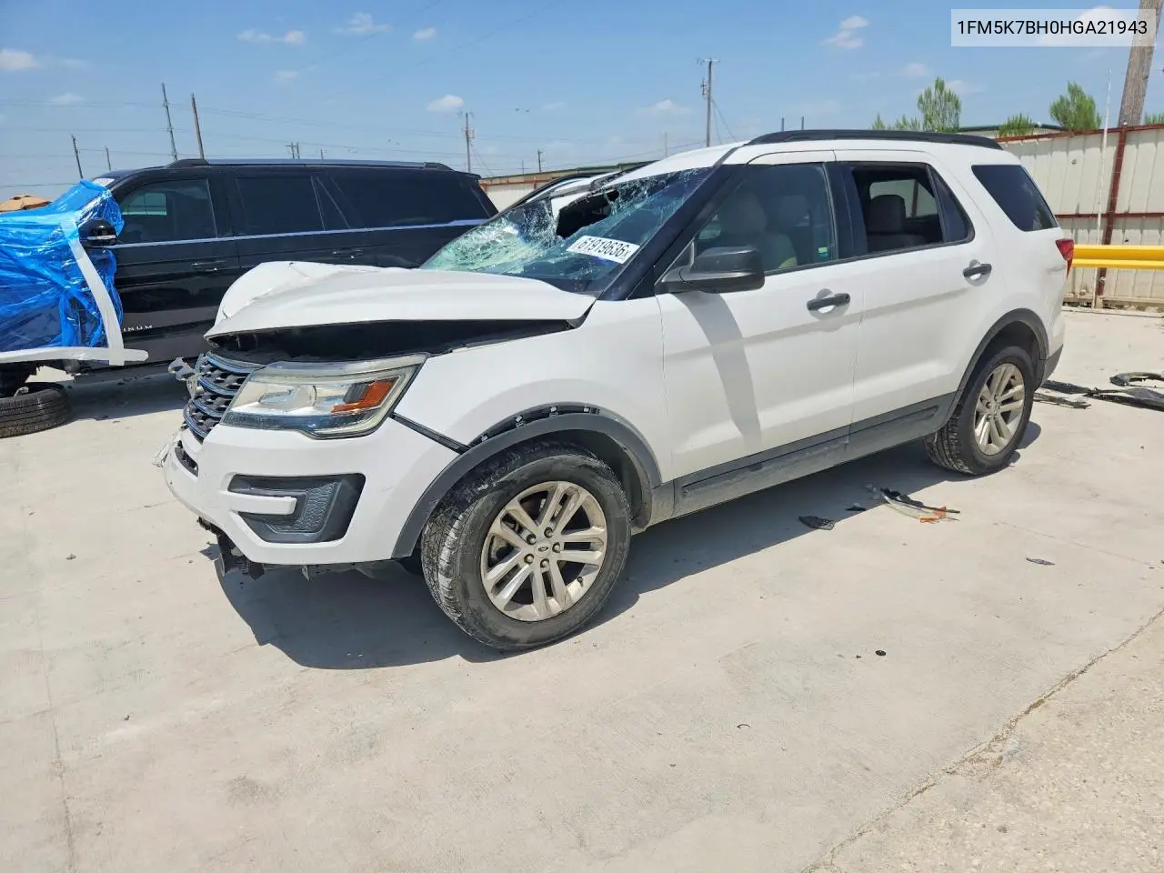 2017 Ford Explorer VIN: 1FM5K7BH0HGA21943 Lot: 61919636
