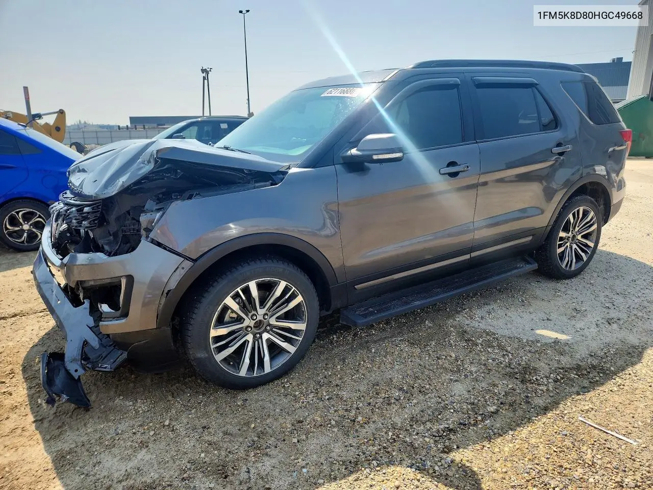 2017 Ford Explorer Xlt VIN: 1FM5K8D80HGC49668 Lot: 62116886