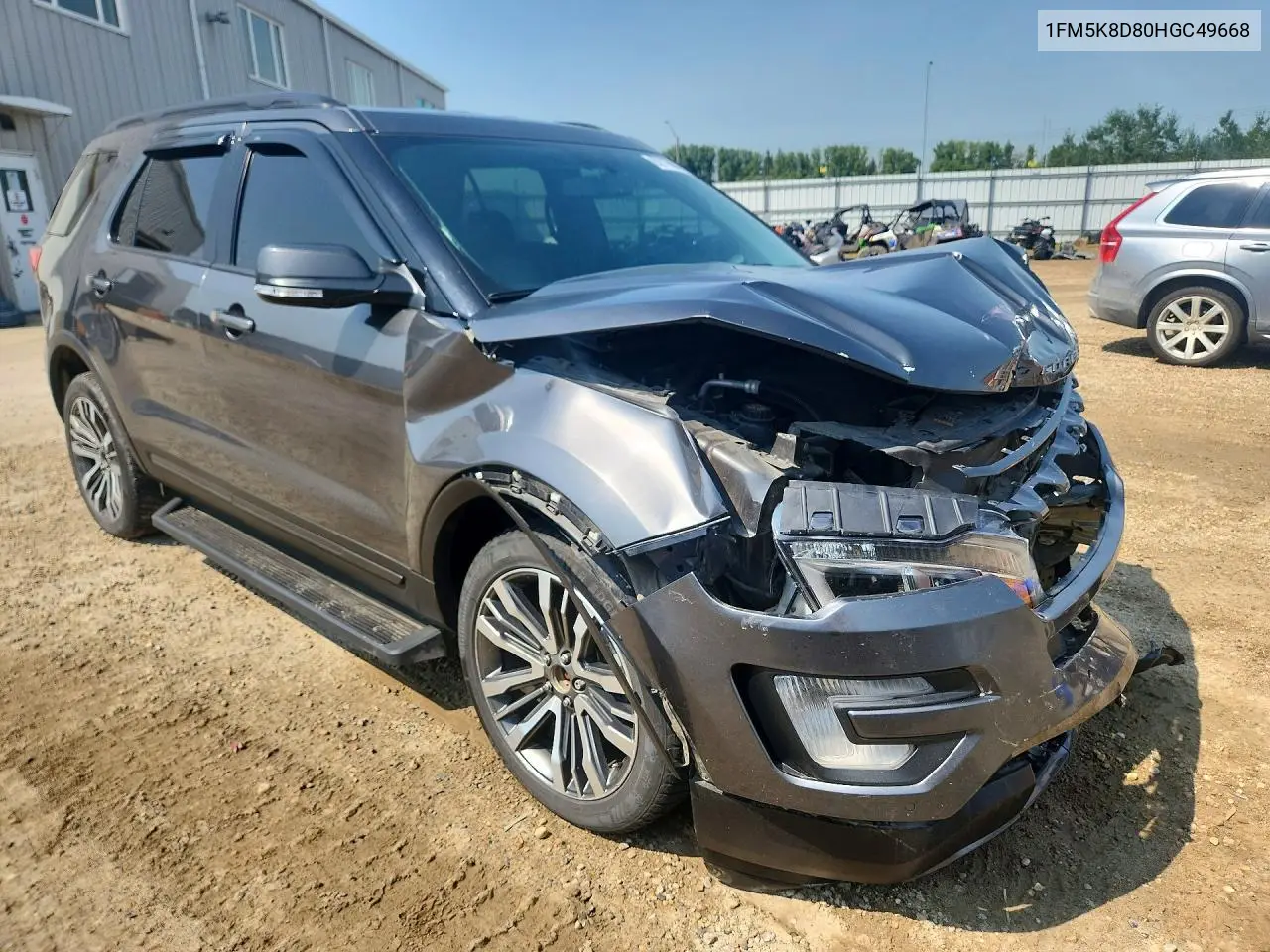 2017 Ford Explorer Xlt VIN: 1FM5K8D80HGC49668 Lot: 62116886