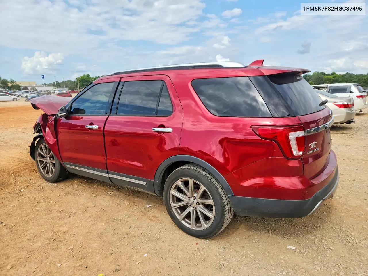 2017 Ford Explorer Limited VIN: 1FM5K7F82HGC37495 Lot: 62284206