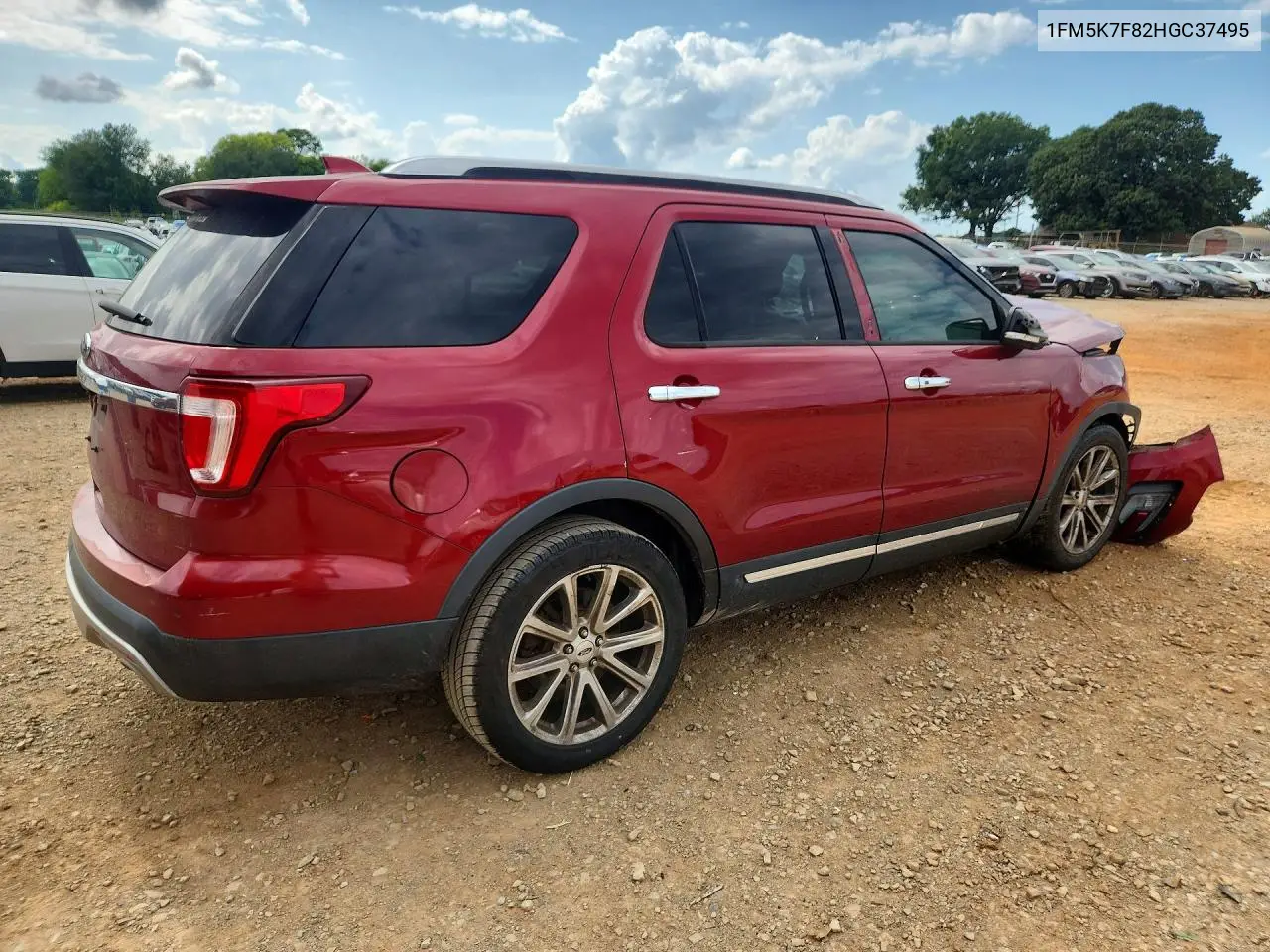 2017 Ford Explorer Limited VIN: 1FM5K7F82HGC37495 Lot: 62284206