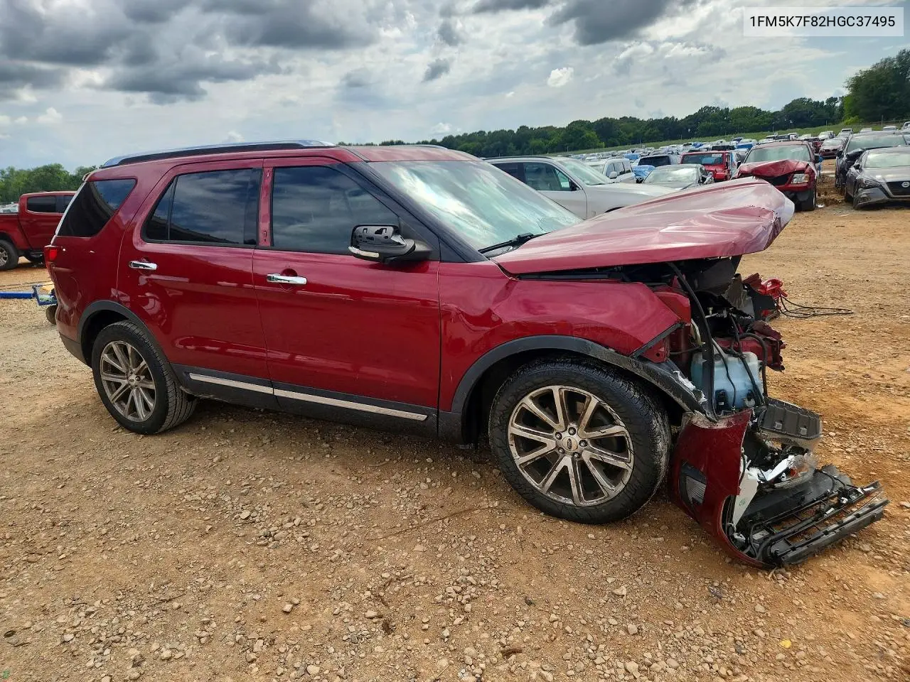 2017 Ford Explorer Limited VIN: 1FM5K7F82HGC37495 Lot: 62284206