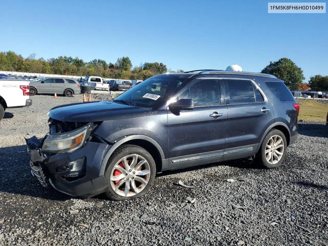 1FM5K8FH6HGD10499 2017 Ford Explorer