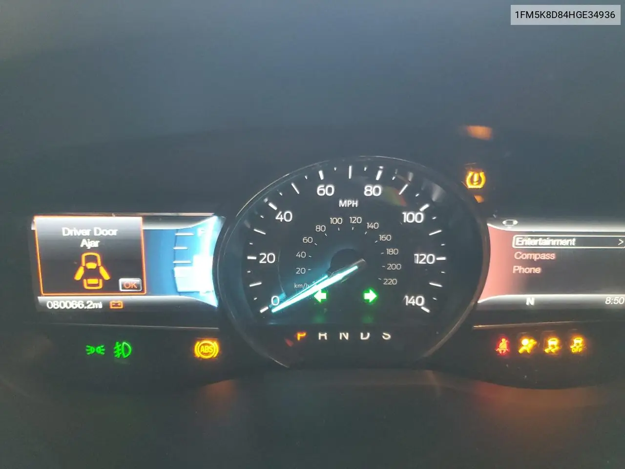 1FM5K8D84HGE34936 2017 Ford Explorer Xlt