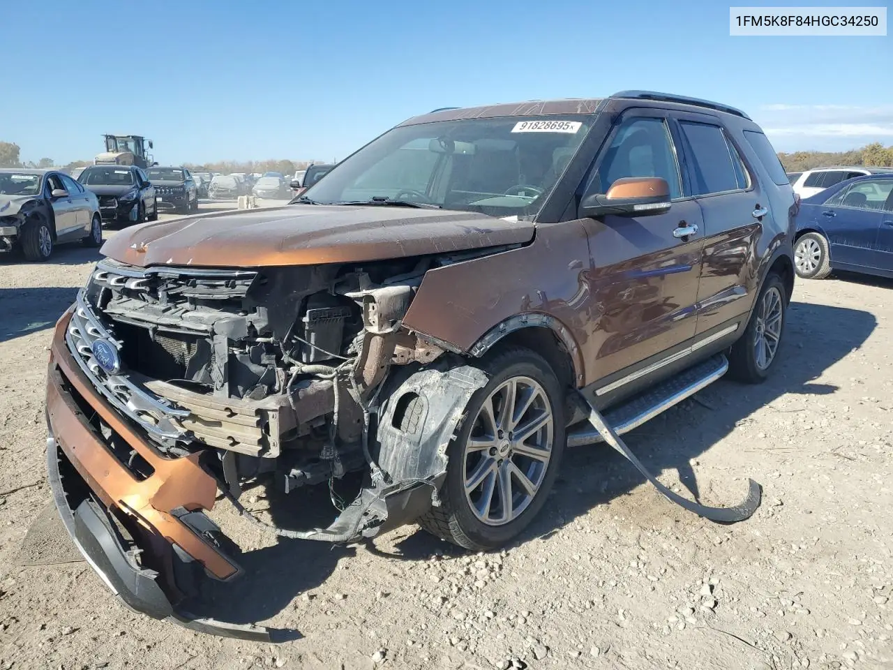 1FM5K8F84HGC34250 2017 Ford Explorer Limited
