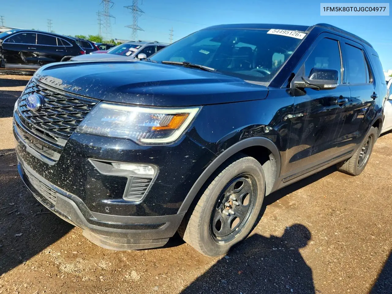 2018 Ford Explorer Sport VIN: 1FM5K8GT0JGC04977 Lot: 54495126