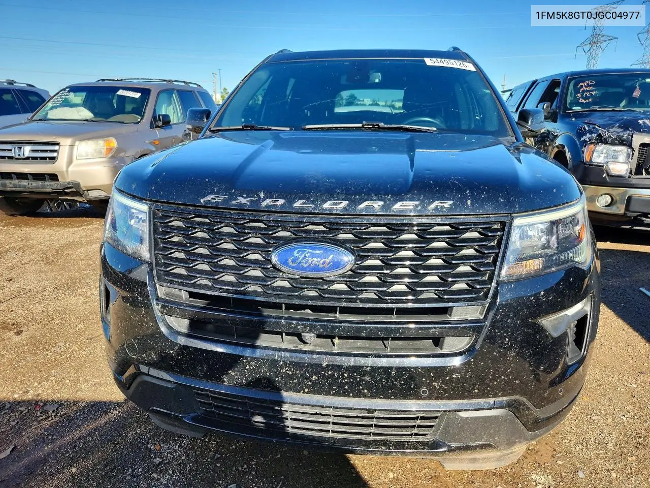 2018 Ford Explorer Sport VIN: 1FM5K8GT0JGC04977 Lot: 54495126