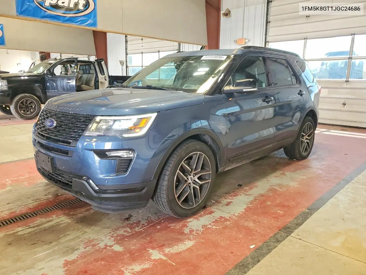 2018 Ford Explorer Sport VIN: 1FM5K8GT1JGC24686 Lot: 60989656
